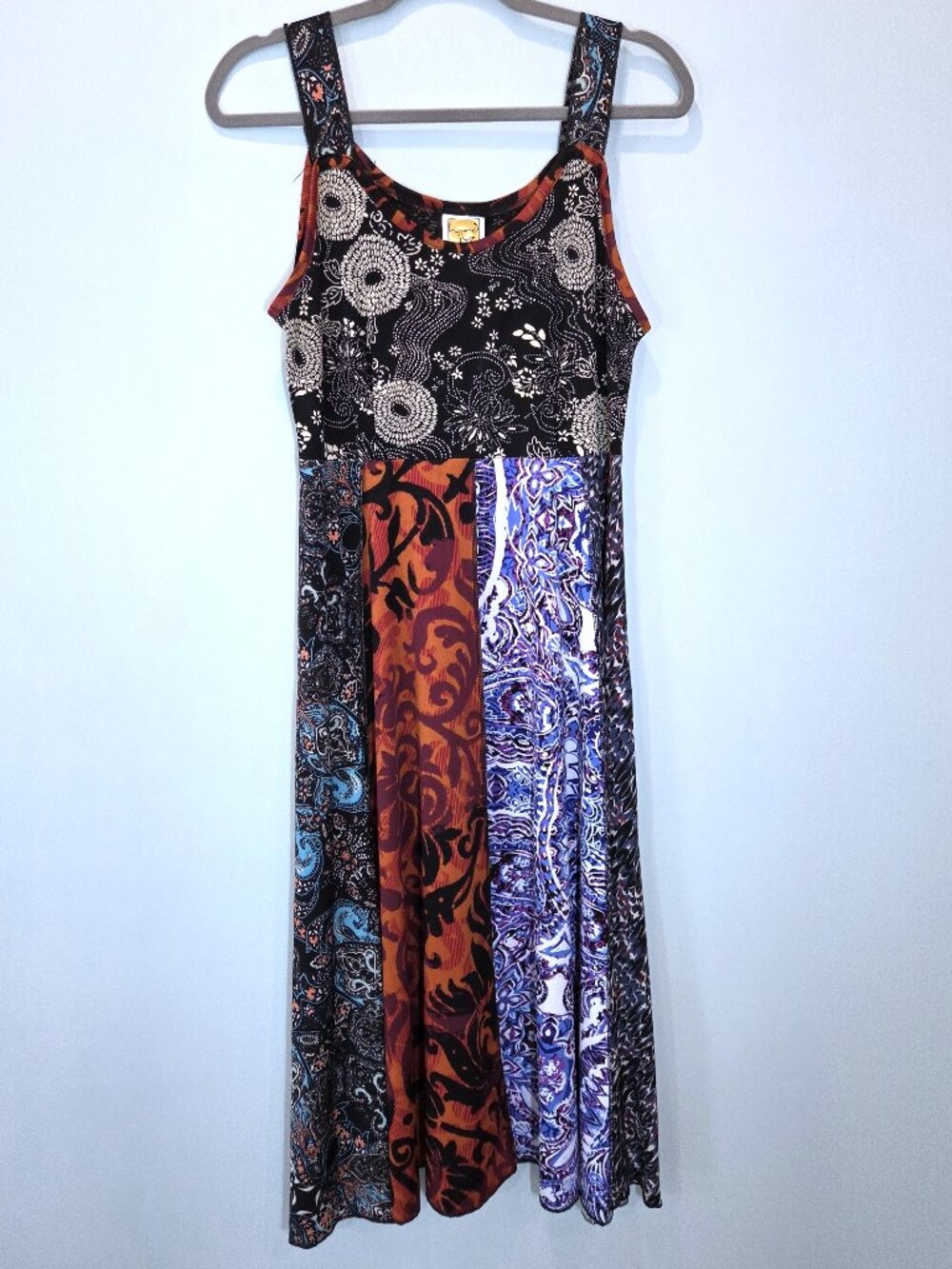 NWOT Hand Jive Multi Knit Pattern Maxi Dress Size M